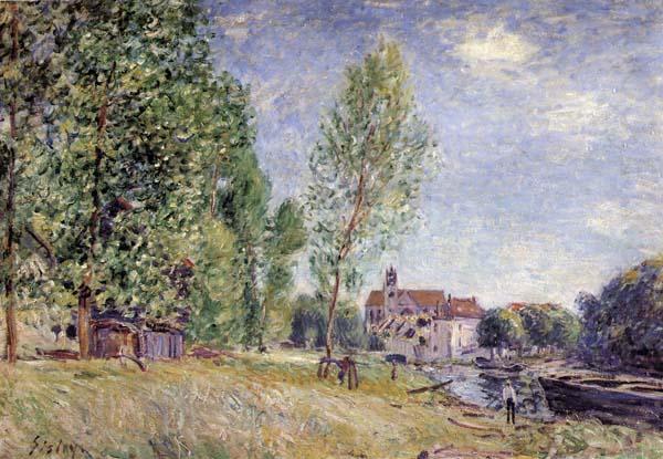 Alfred Sisley Matrat s Boatyard,Moret-sur-Loing china oil painting image